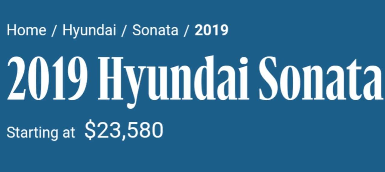 미국과 한국 소나타 시작가격  게시글 썸네일