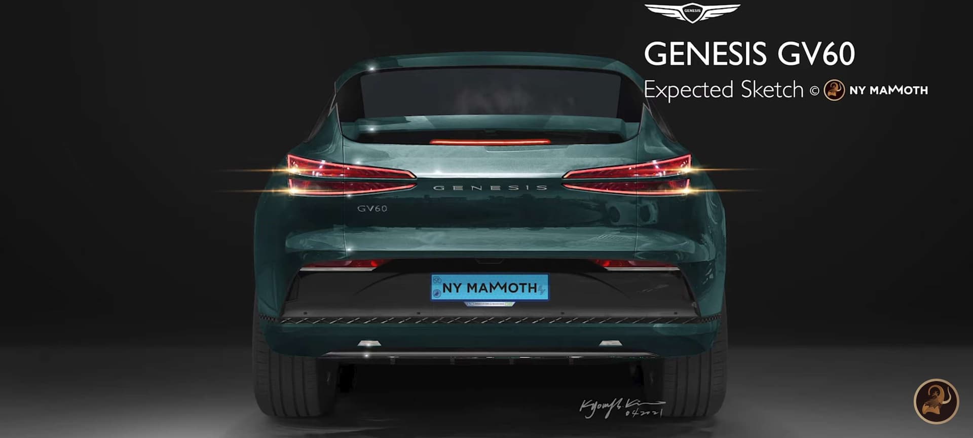 제네시스 GV60 뒷면 실물각 예상도 게시글 썸네일