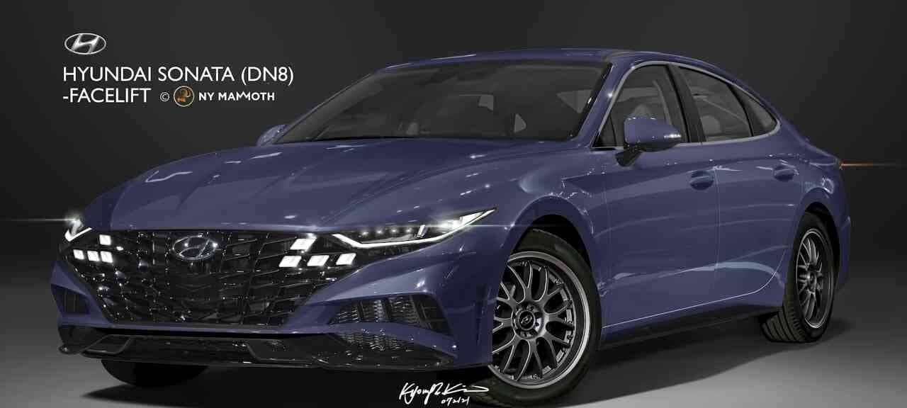쏘나타 페이스리프트 예상 랜더링 공개 게시글 썸네일