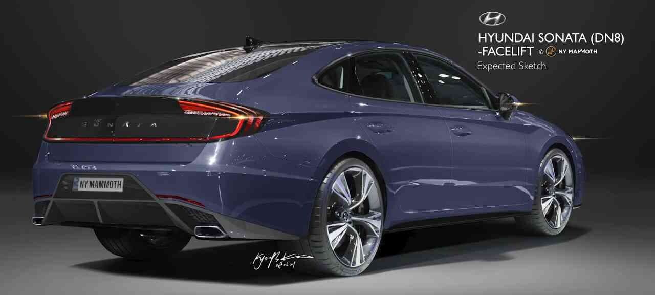 쏘나타  페이스 리프트 측후면 예상도  게시글 썸네일