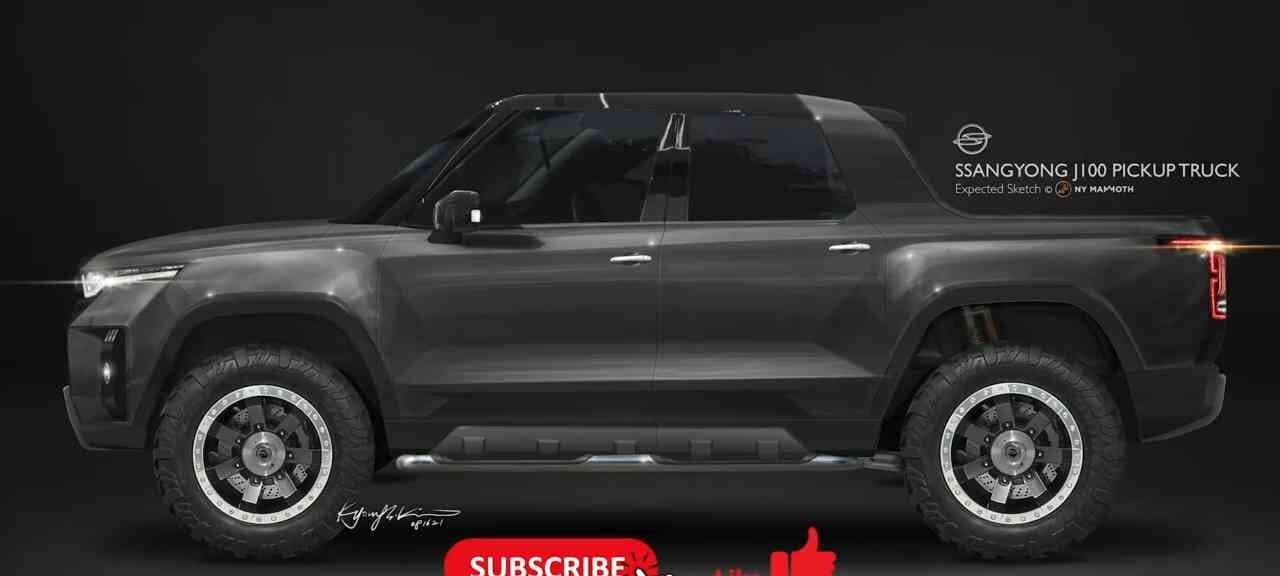 무쏘 픽업트럭 옆모습 예상도 게시글 썸네일