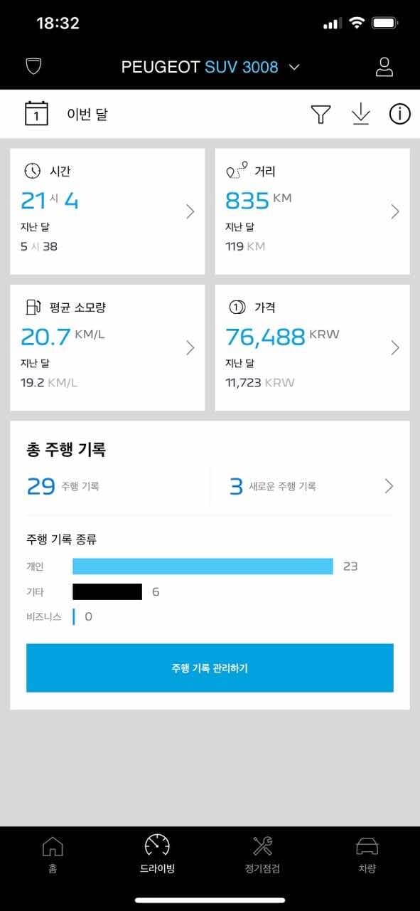 푸조3008 연비 게시글 썸네일