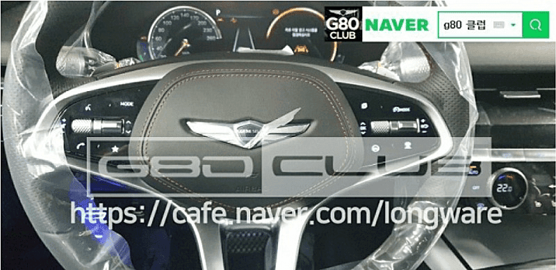 G80 스포츠 신형 스티어링 휠 이쁘네요 게시글 썸네일