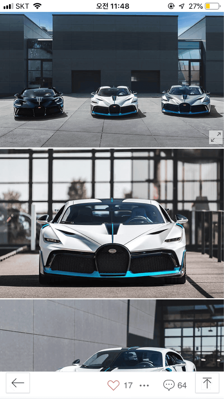 부가티 디보 첫 고객 인도차량 공개 게시글 썸네일