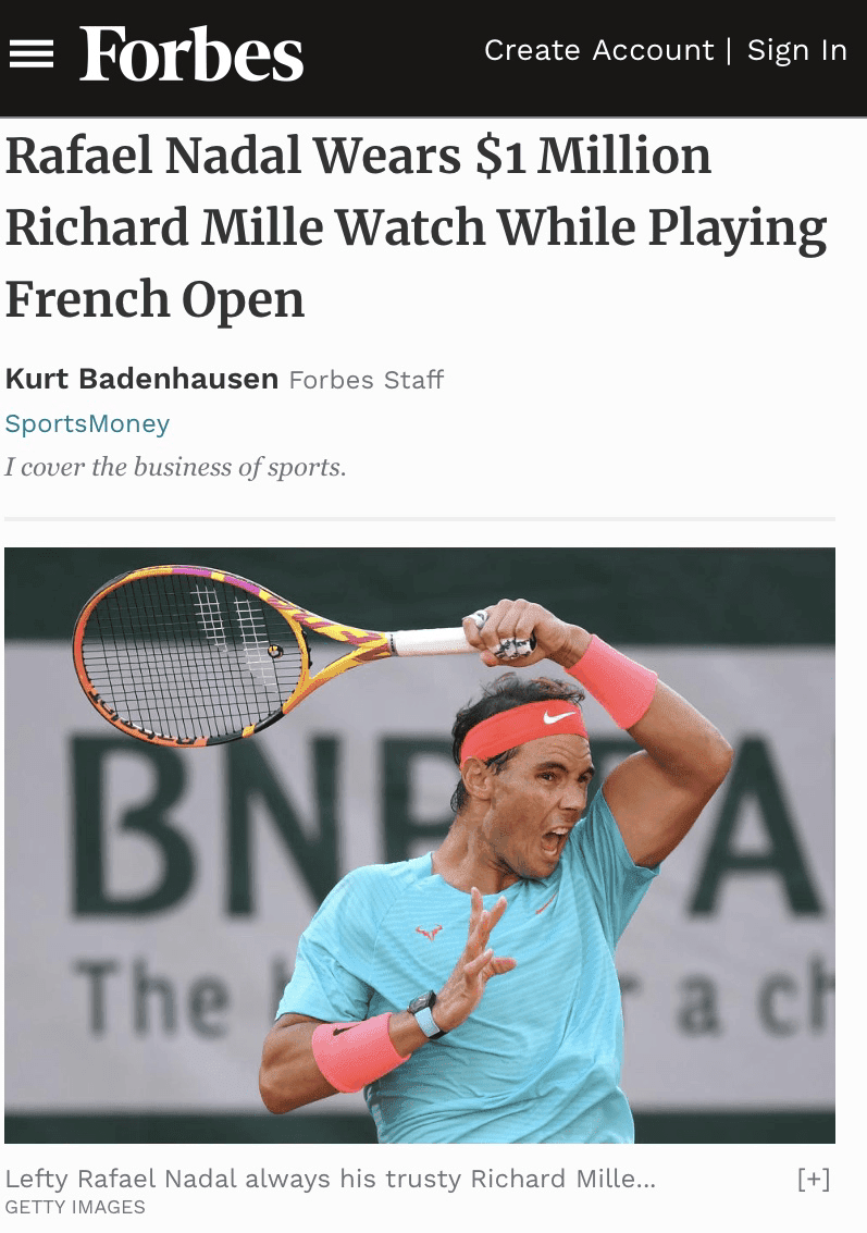 (비차량) 라파엘 나달 그랜드슬램과 시계  게시글 썸네일