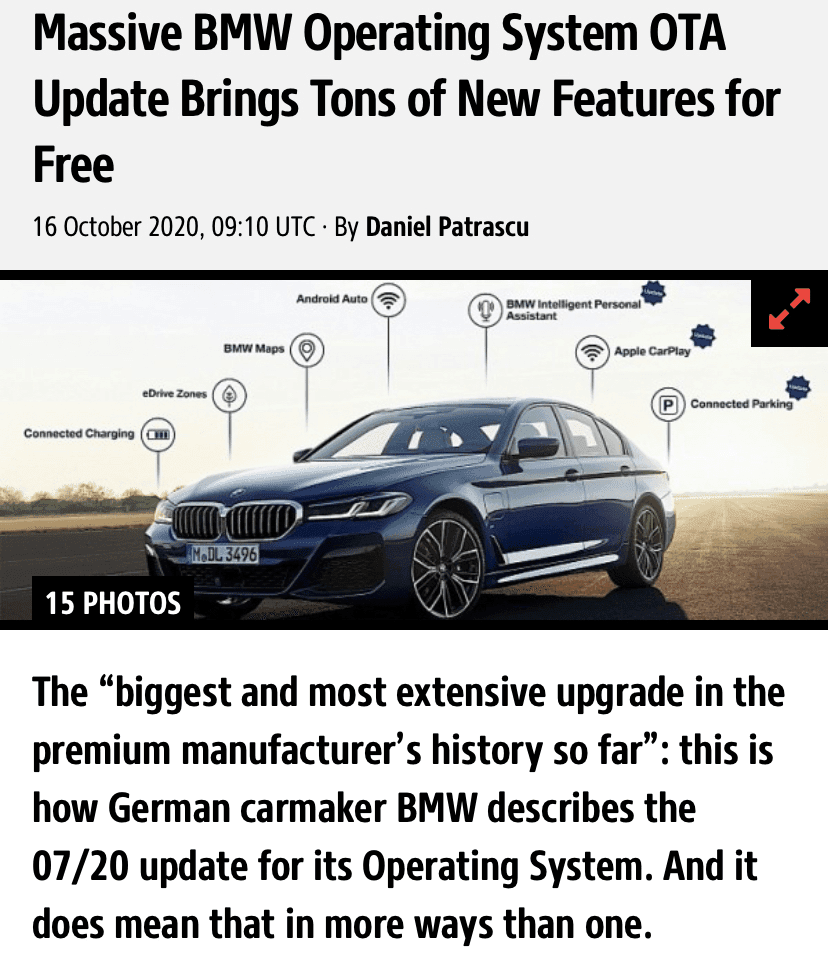 (굿뉴스) BMW OTA 업데이트 예고 게시글 썸네일