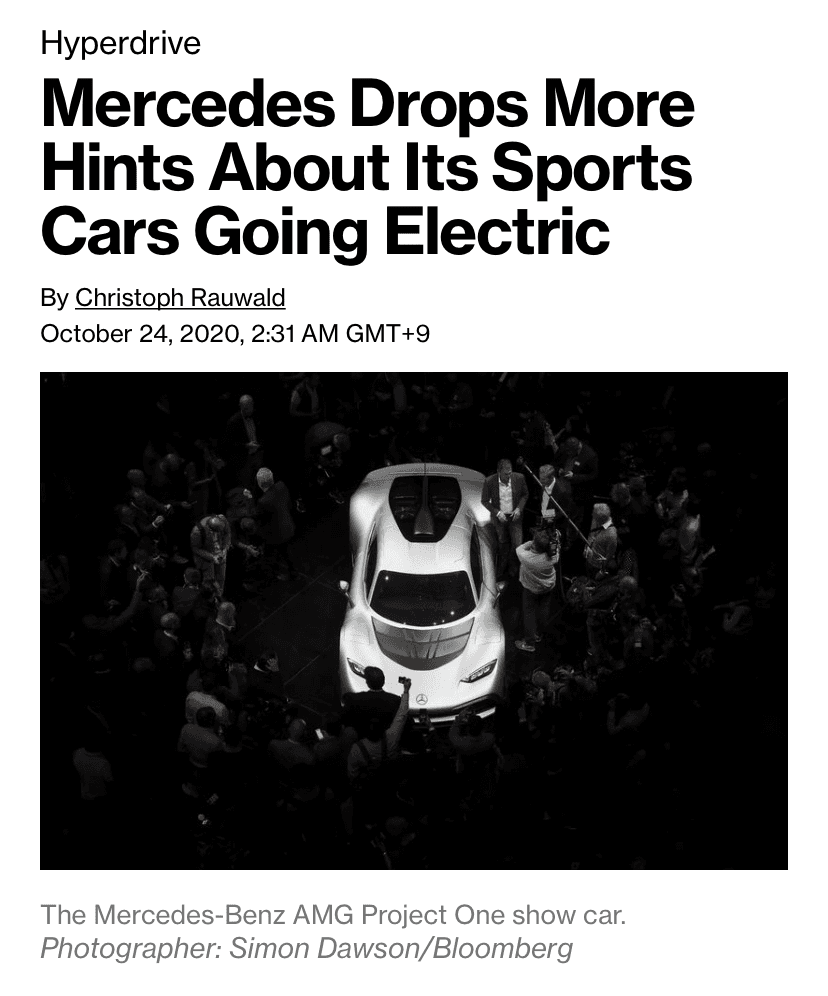 벤츠 전기 스포츠카 개발 시사 게시글 썸네일