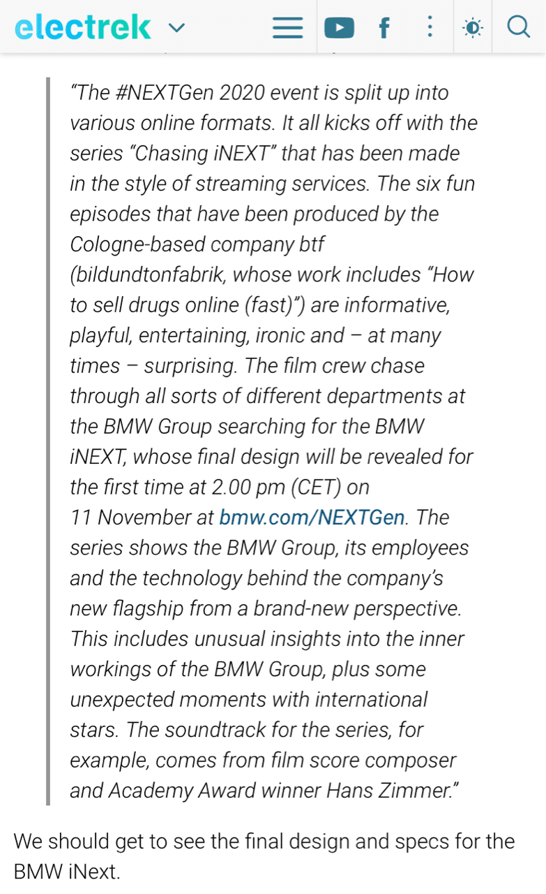 BMW iNext 공개 임박 게시글 썸네일