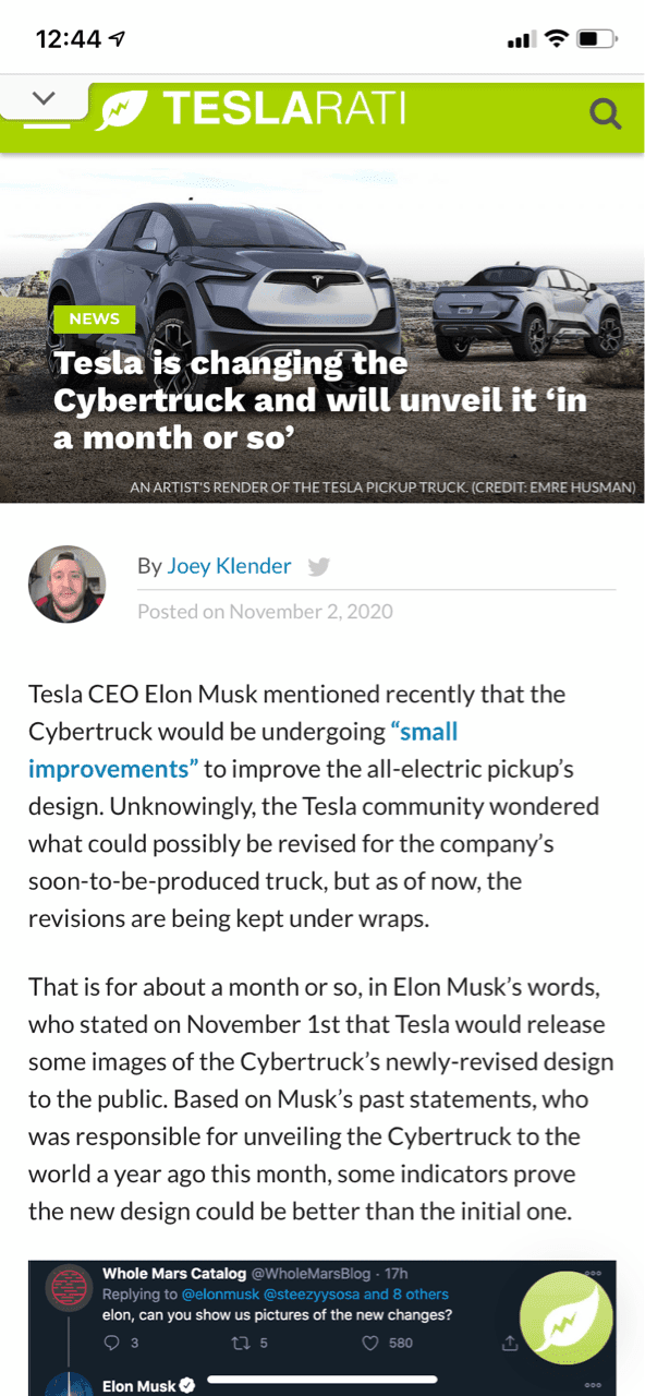 테슬라 사이버트럭 페리 예정 게시글 썸네일