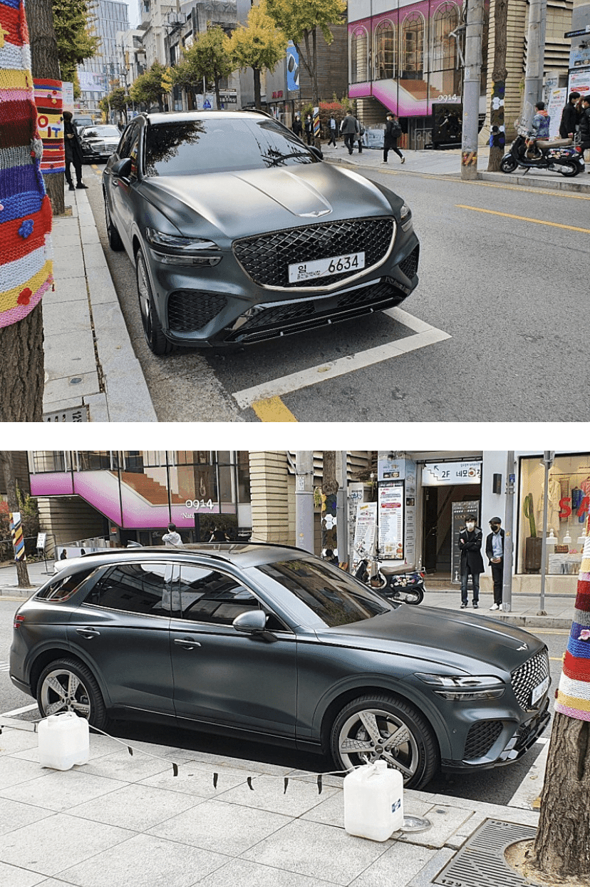 가로수길에 GV70 떳습니다 ㅋㅋㅋ 게시글 썸네일