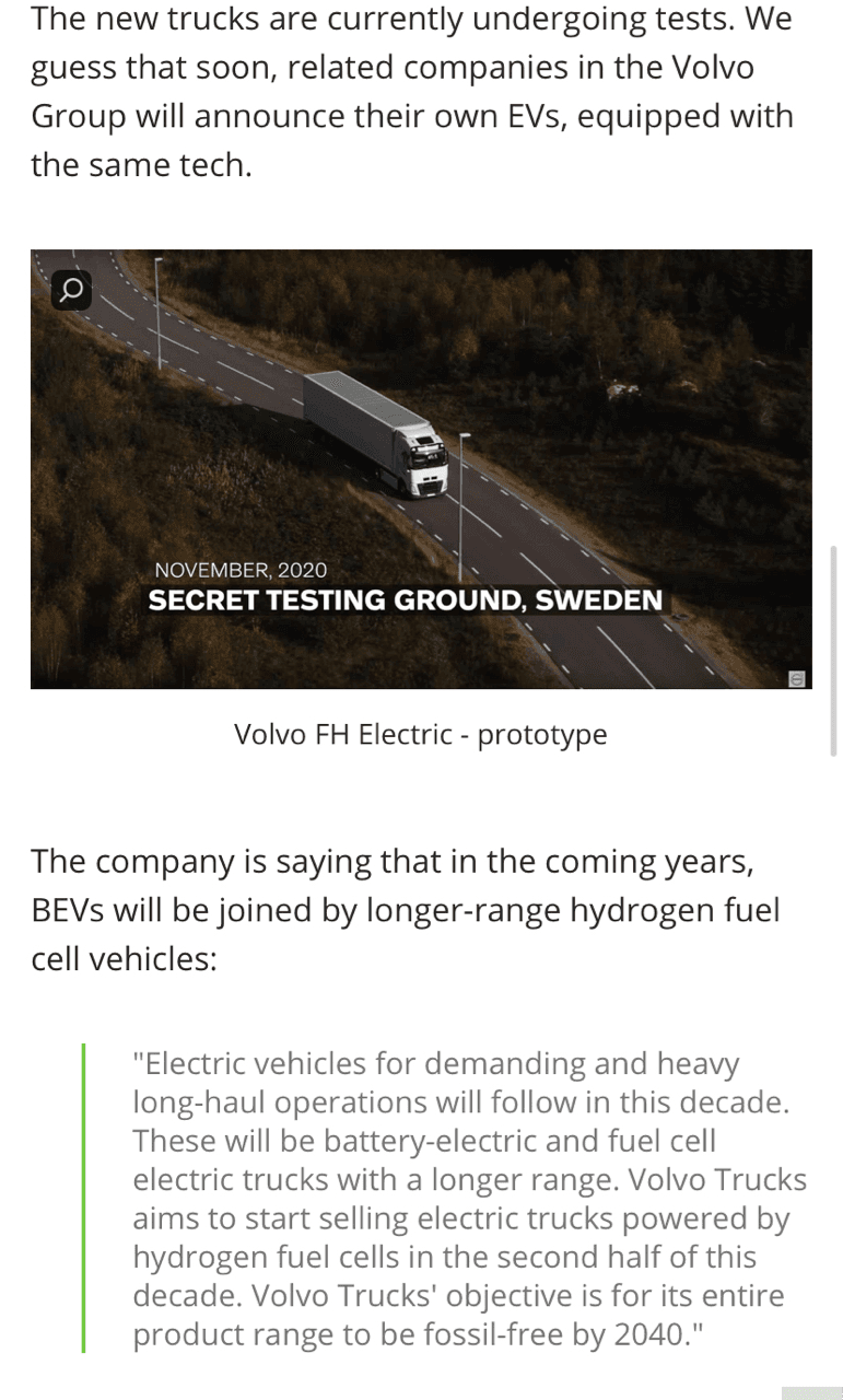 볼보 트럭 전 라인업 전기차로 ??? 게시글 썸네일