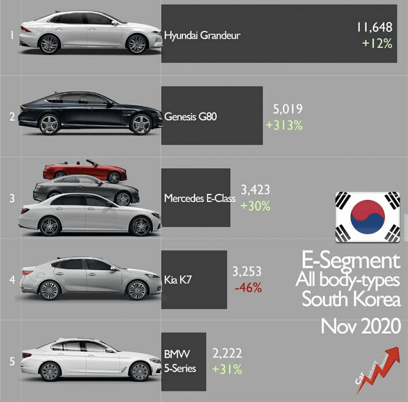 2020년 11월 국내 E세그먼트 판매량 (국산/수입) 게시글 썸네일