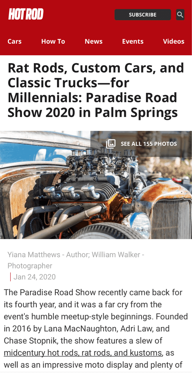 미국의 독특한 자동차 문화 — Hot Rod 쇼 게시글 썸네일