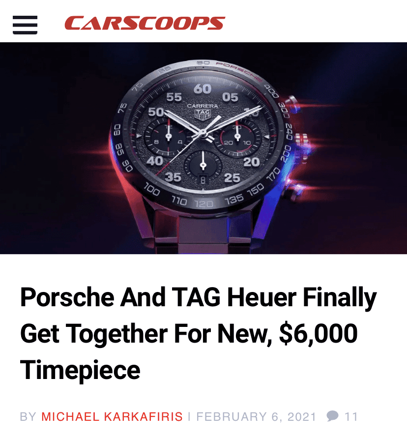 태그호이어 포르쉐가 뭉쳤습니다  게시글 썸네일