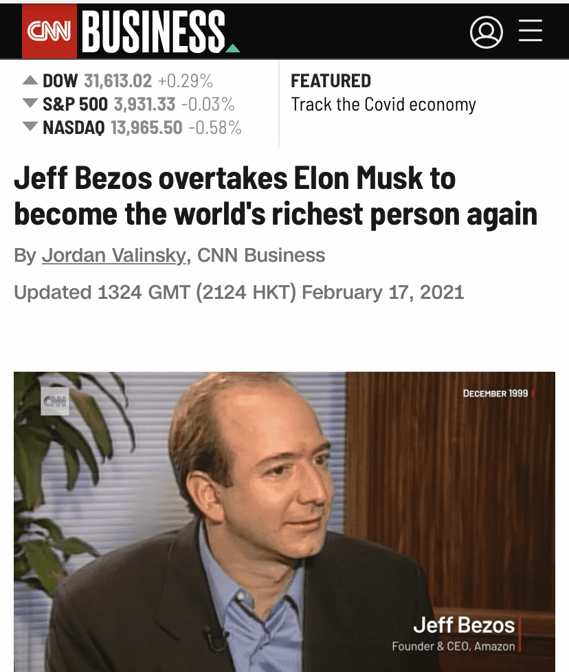 제프 베조스 1등 자리 탈환 게시글 썸네일