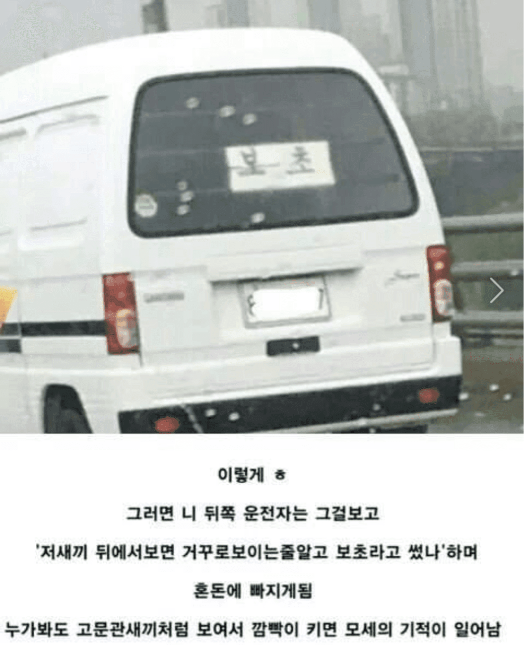 초보운전 모세의 기적 게시글 썸네일