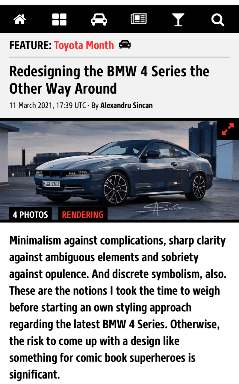 왕코 그릴만 바꾼 4시리즈는 어떨까요 ? 게시글 썸네일