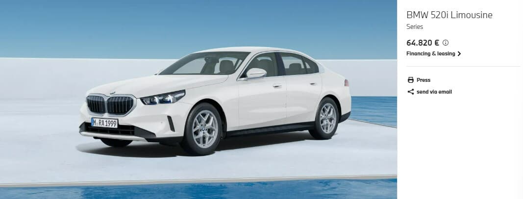 [정보] 신형 BMW 520i (베이스, MSP) 옵션 포함 가격 (DE)  게시글 썸네일