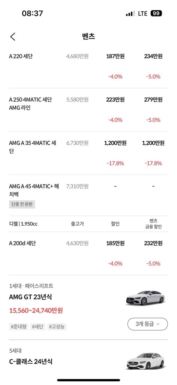 amg a45 게시글 썸네일