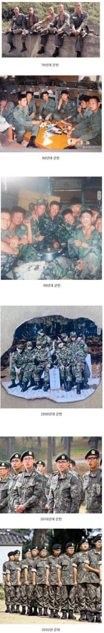 시대별 군인모습  게시글 썸네일