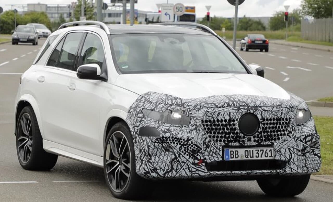 벤츠 gle 페이스 리프트 스파이샷 공개  게시글 썸네일