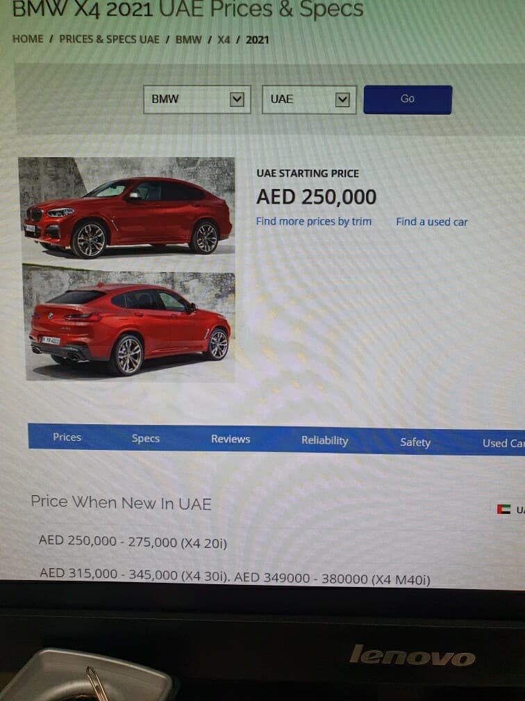 아랍에메레이트에 2021년형 x4가격 떴네요 ㅎㄷㄷ 게시글 썸네일