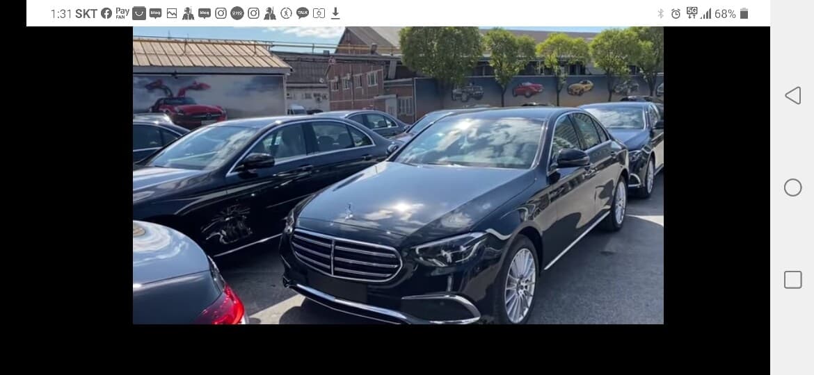 E클래스 페리 익스내장 국내출시트림과 가장비슷한영상 게시글 썸네일