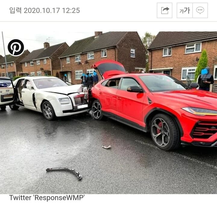 ?2억 우르스 박고 도망간 4억 롤스로이스 운전자 게시글 썸네일