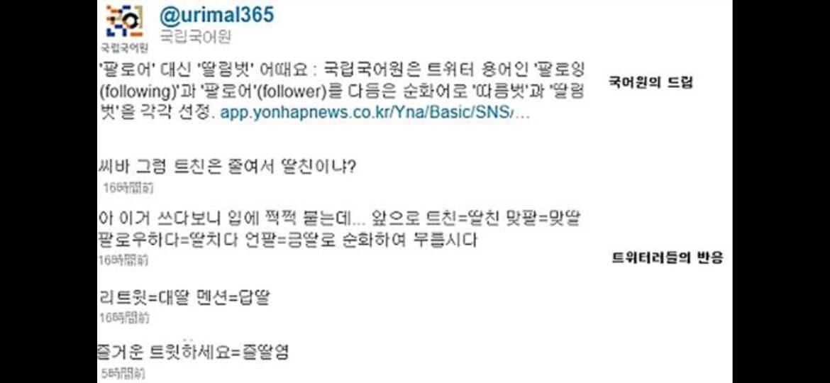 (유머?;;)국립국어원 트위따 대참사 게시글 썸네일