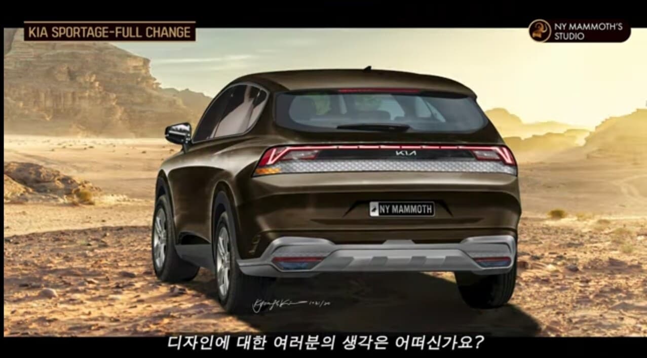 스포티지 풀체인지 후면 예상도 게시글 썸네일