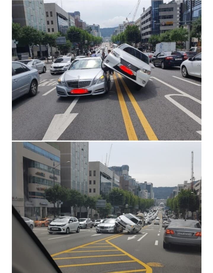 렉서스&벤츠 콜라보 서커스 묘기 게시글 썸네일