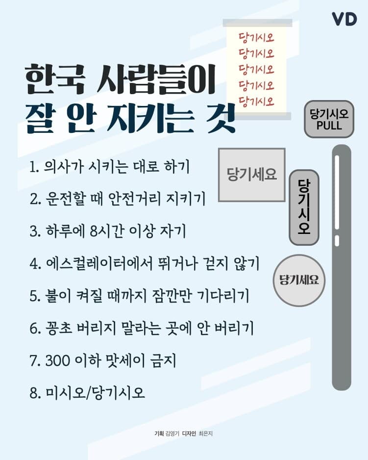 한국 사람들이 잘 안 지키는 것 게시글 썸네일