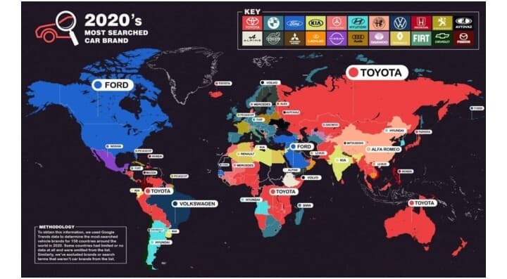 ?완성차 브랜드 검색 순위 (구글) 게시글 썸네일