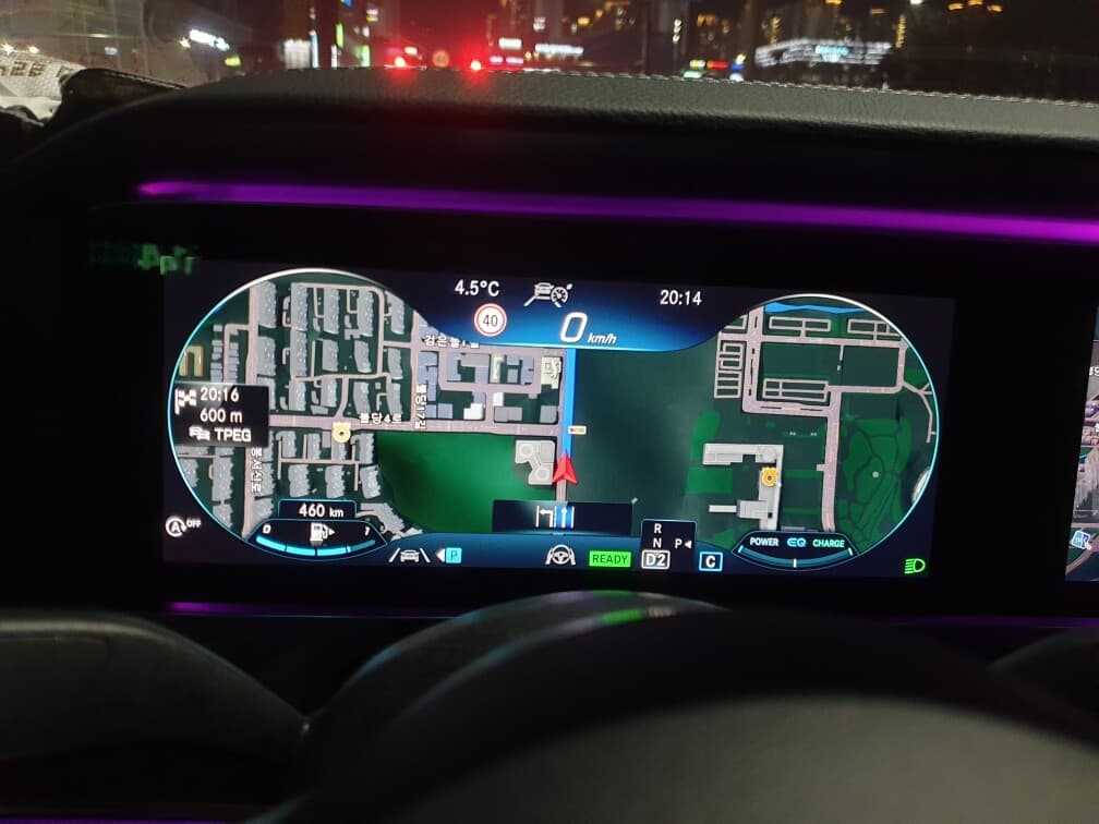 벤츠 순정네비 작동사진 게시글 썸네일